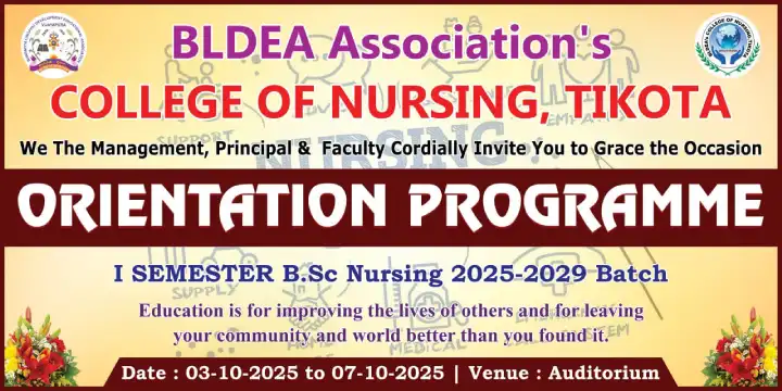 BLDE College of Nursing in Tikota - News & Events - 2025
