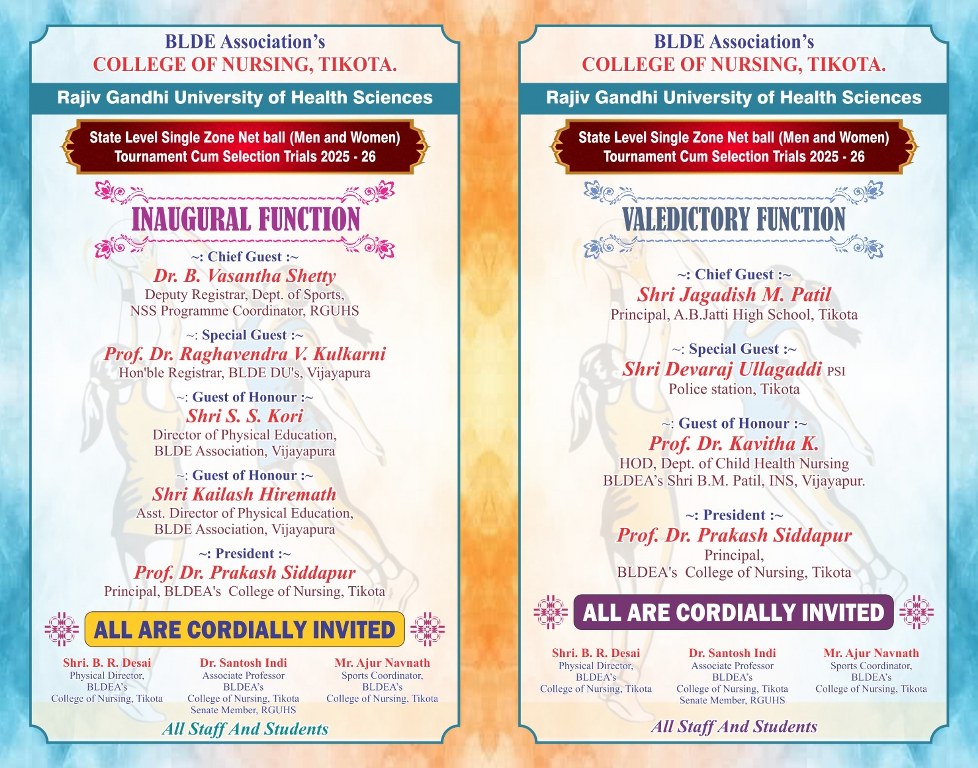 BLDE College of Nursing in Tikota - News & Events - 2025