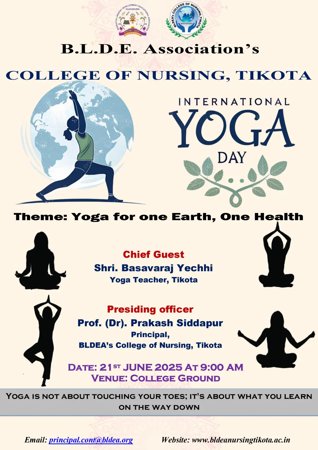 BLDE College of Nursing in Tikota - News & Events - 2025