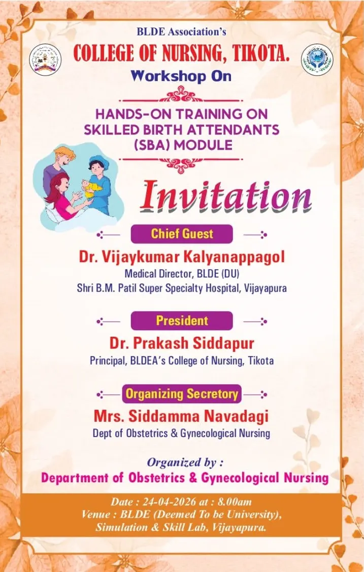 bldea-nursing-tikota-hands-on-training-on-skilled-birth-attendants-sba-module